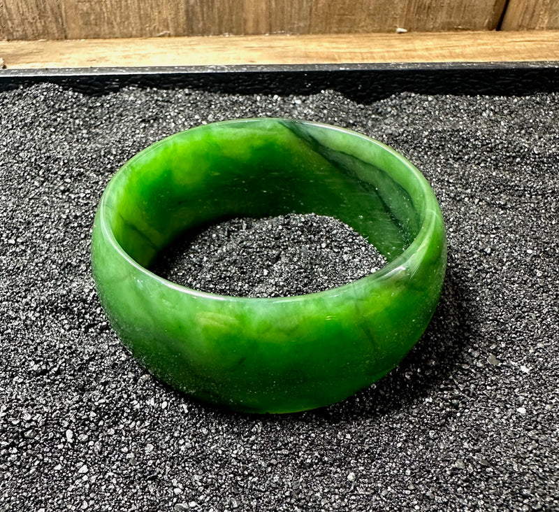 Canadian Jade Bangle - 60mm - EXRA WIDE