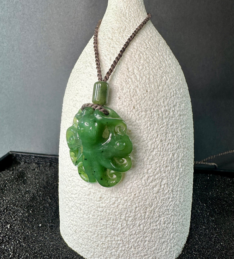 Jade Octopus Pendant