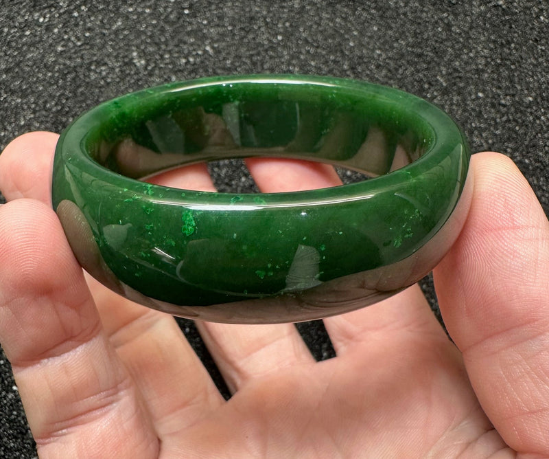 Dark Green Bangle, 60.5mm x 20mm