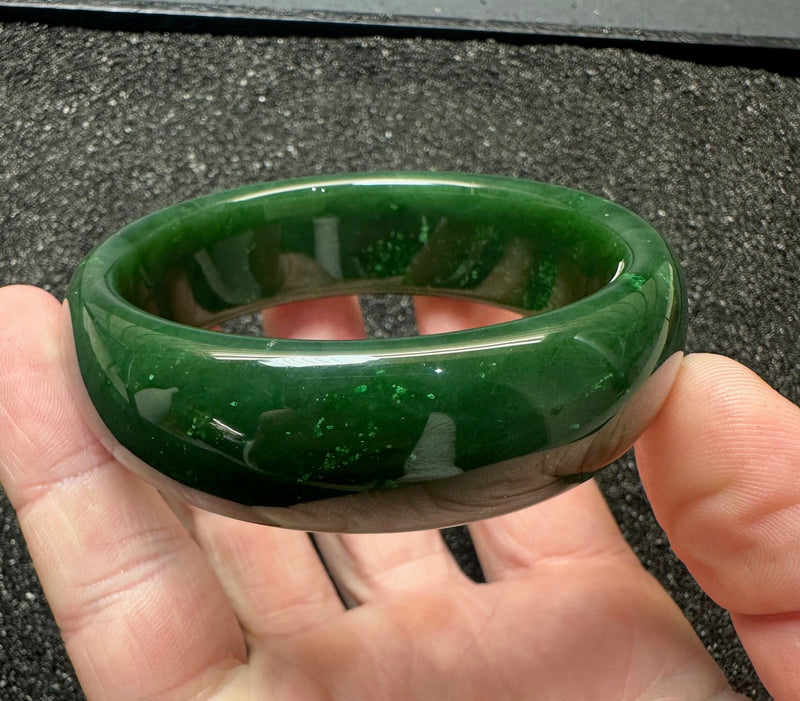 Dark Green Bangle, 60.5mm x 20mm