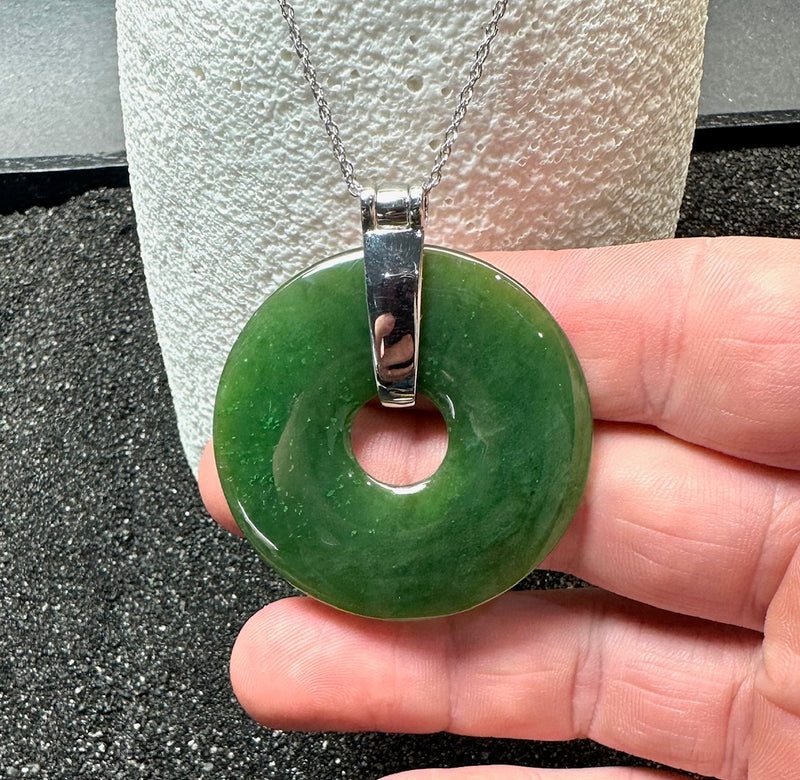 45mm PI Pendant, Silver Bail