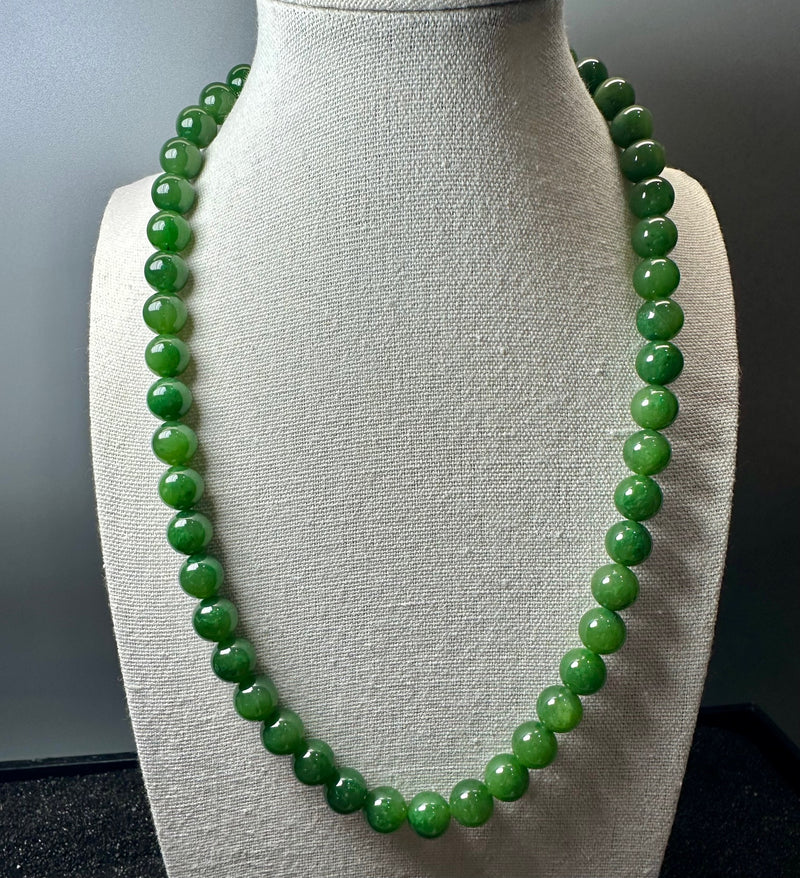 10mm AA Canadian Bead Necklace - 20"