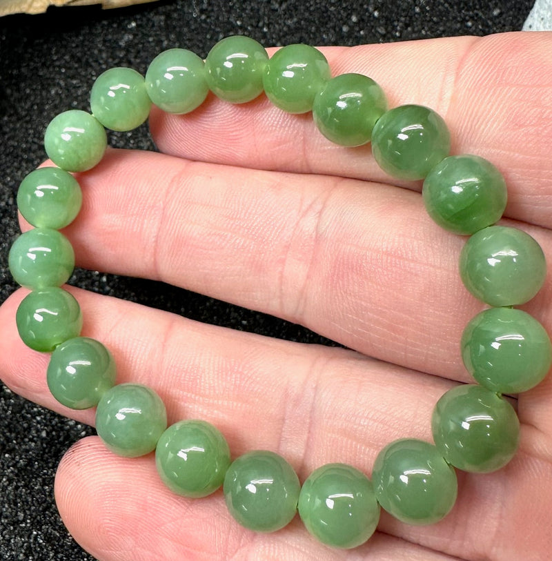 Siberian Jade 8.5mm Bracelet - A grade