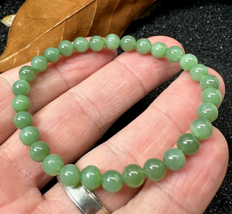 Siberian Jade 6mm Bracelet - A grade