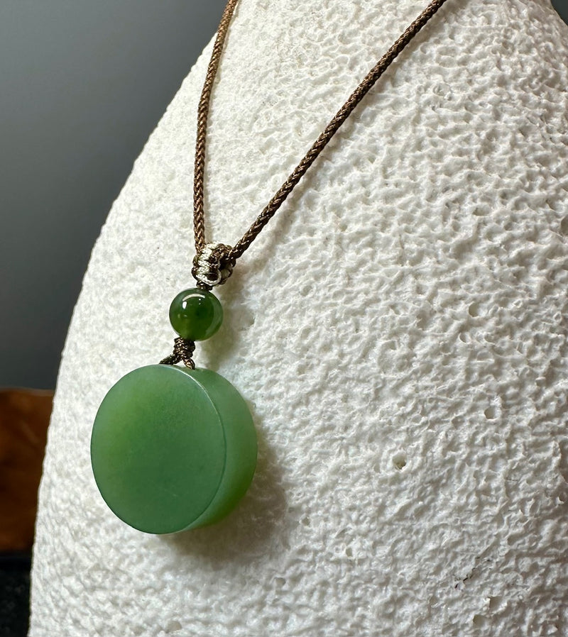 Siberian Jade Drop Pendant, 15.5