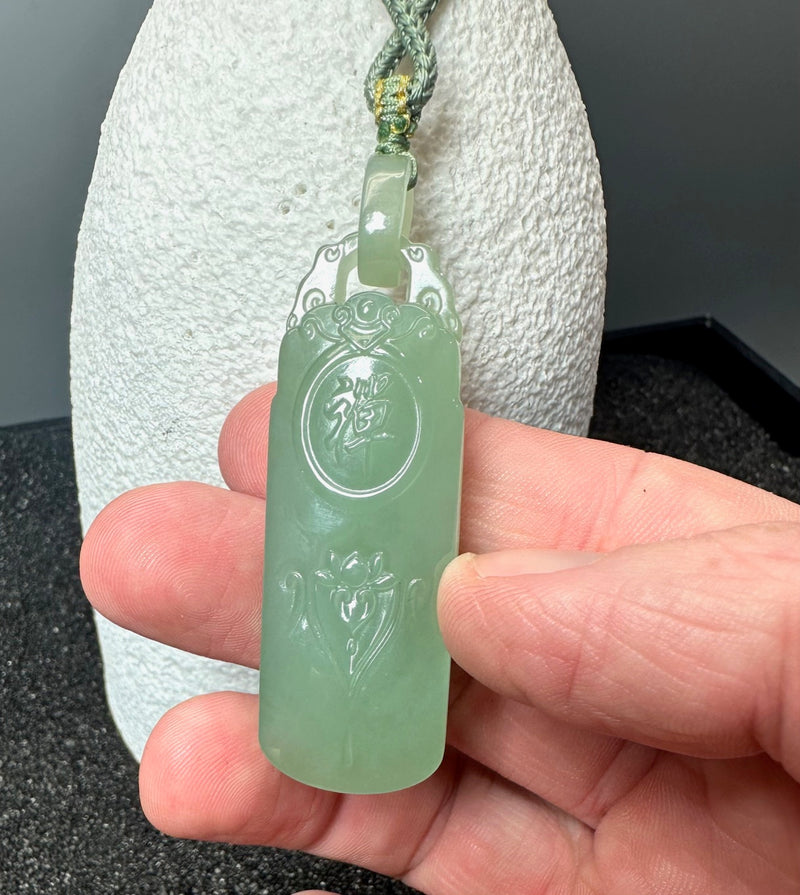 Siberian Jade Guanyin Pendant