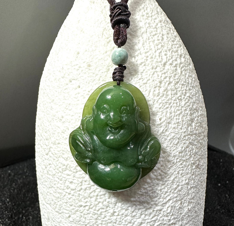 Siberian Jade Happy Buddha - 37mm - Only1