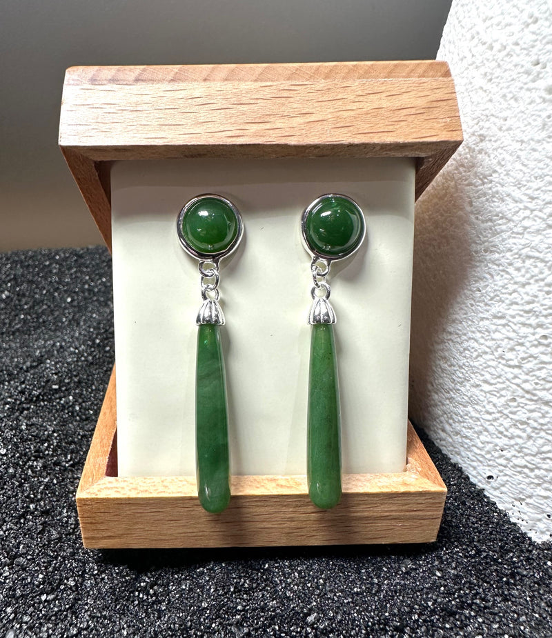 Drop Earrings, Sterling Silver