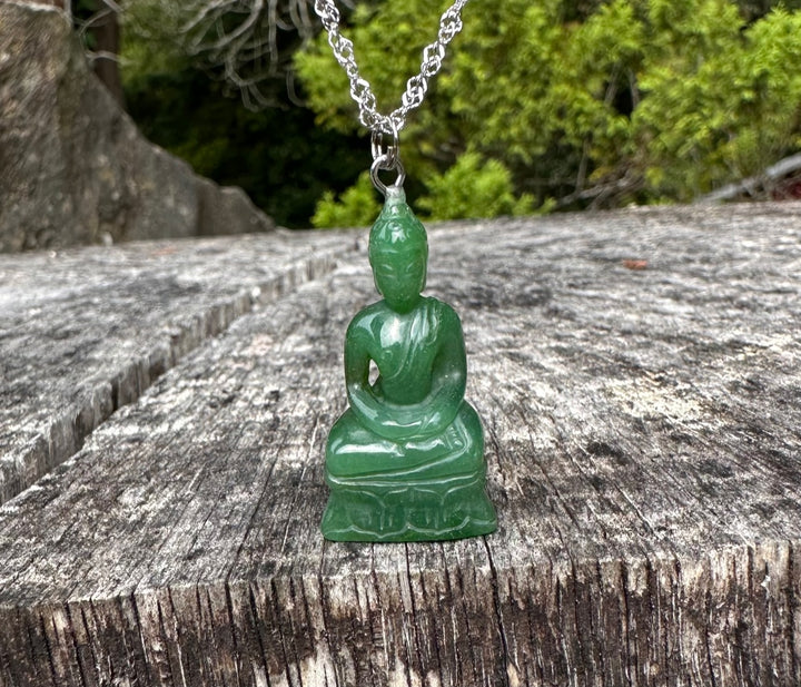 Canadian Jade Buddha Pendant - selling Jade Necklace - Natural Jade - Authentic Jade Dark Green